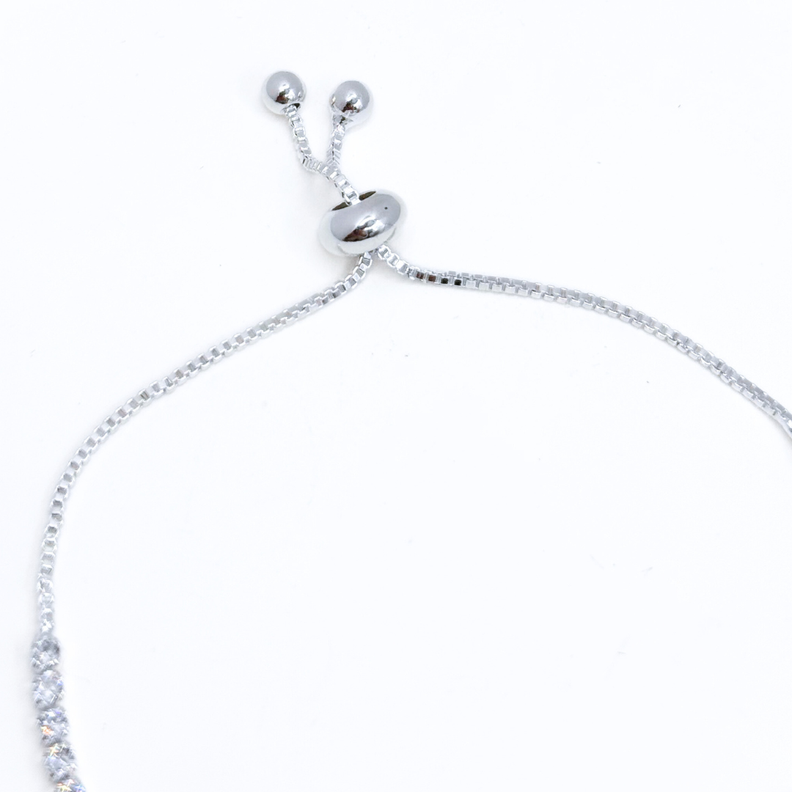Pulsera Triple Ojo Turco en Plata 925 con Detalle de Circón Blanco - Energía Protectora-1