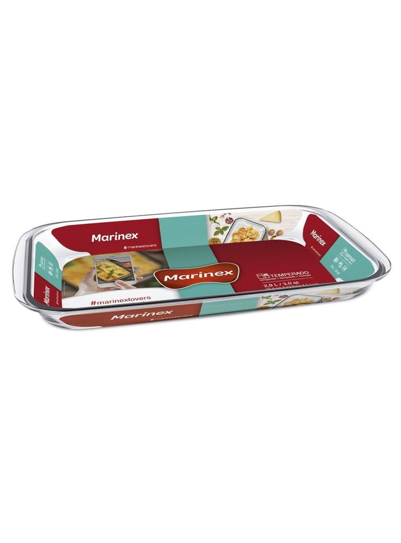 Asadera Rectangular Grande 2 9 Litros Transparente