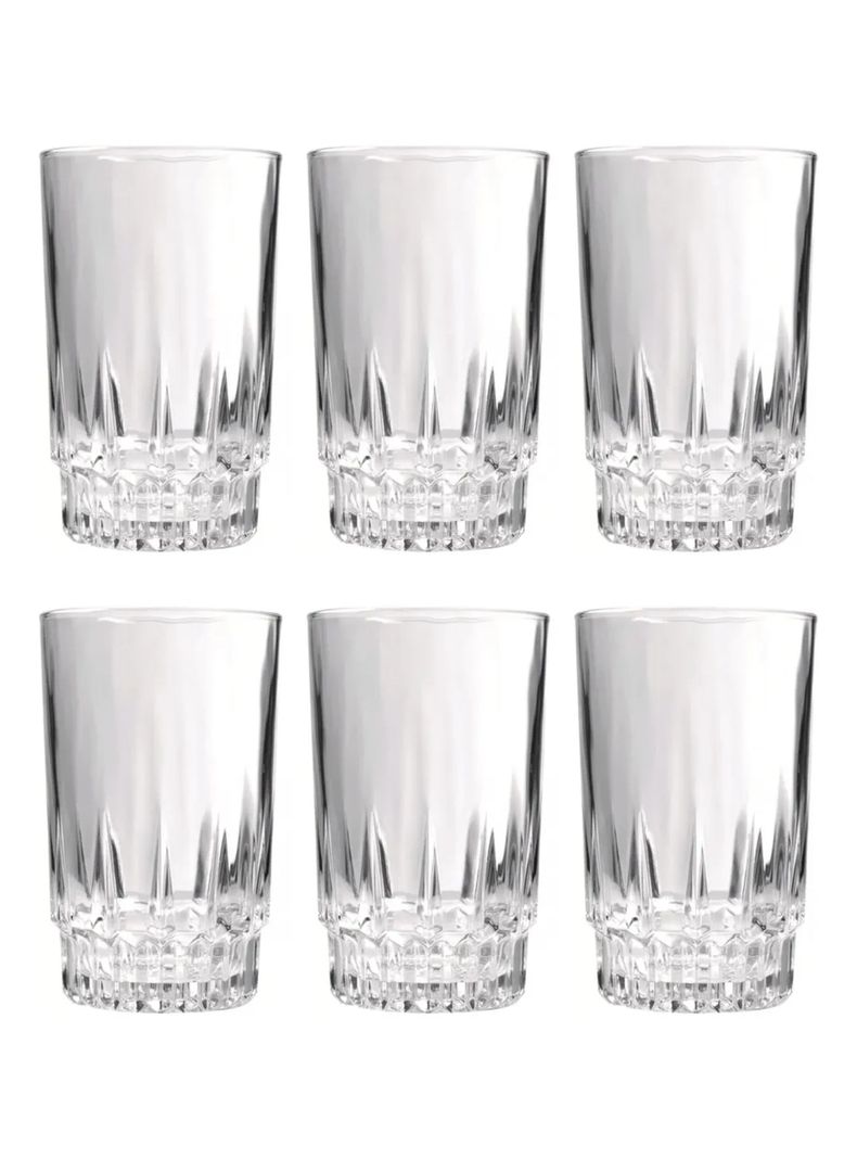 Set 6 Vasos Altos de Vidrio 320Cc Torino Allegra