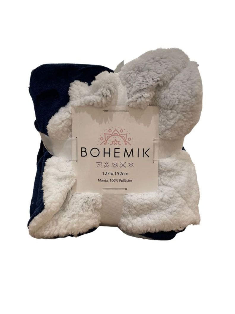 Manta Sherpa Fleece Dark Blue-0