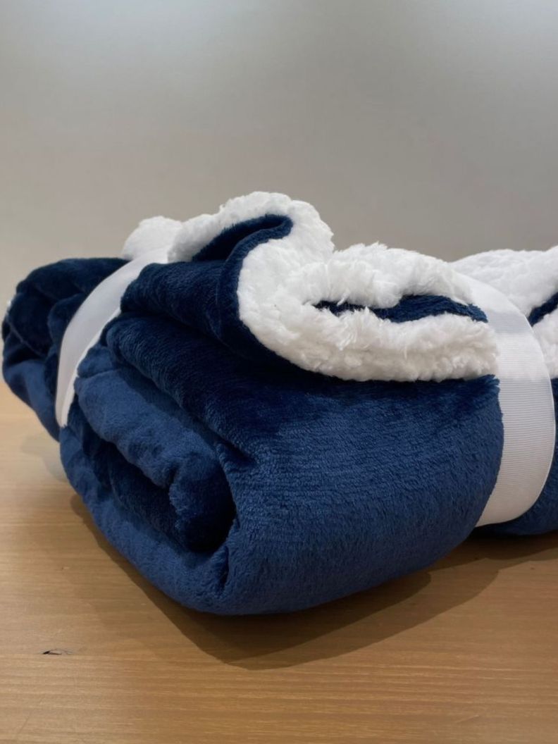 Manta Sherpa Fleece Dark Blue-1