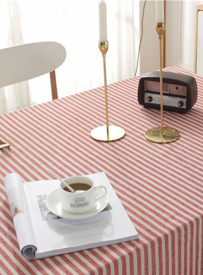 Mantel Rectangular Estampado con Borlas  140x220-2