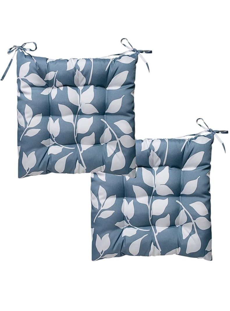 Pack de 2 Cojines para silla 40 cm x 40 cm Prado Azul