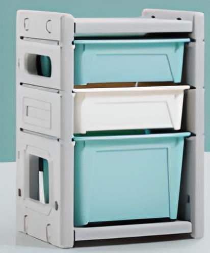 Gabinete de Almacenamiento Infantil 3 Compartimentos-2