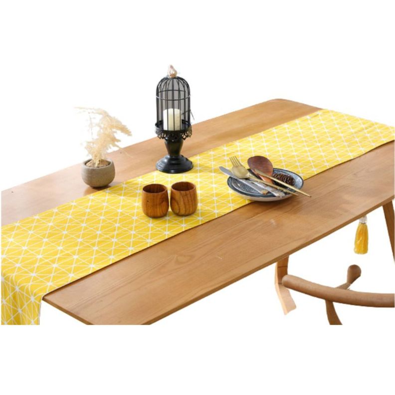 Camino de Mesa Carolina de 200 cm x 33 cm Amarillo