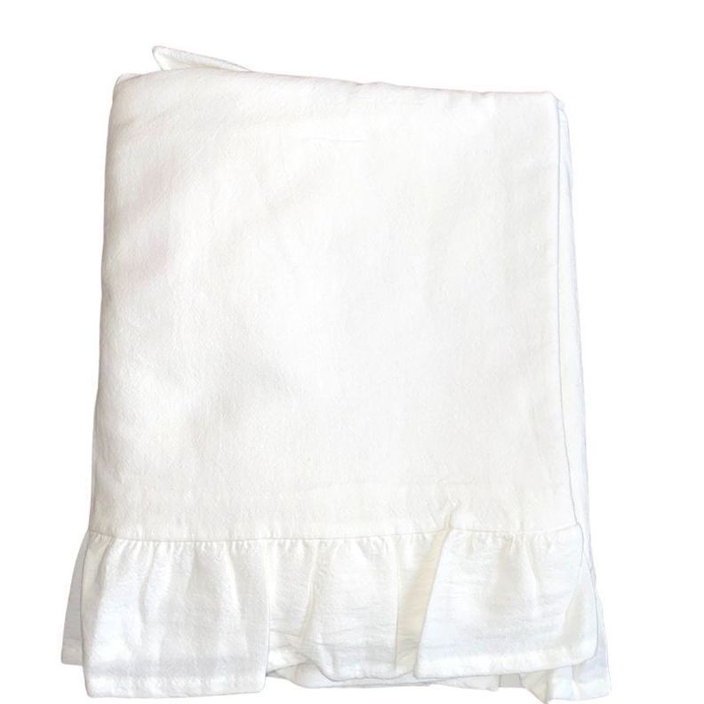 Mantel Rectangular Blanco 140 cm x 200 cm-0