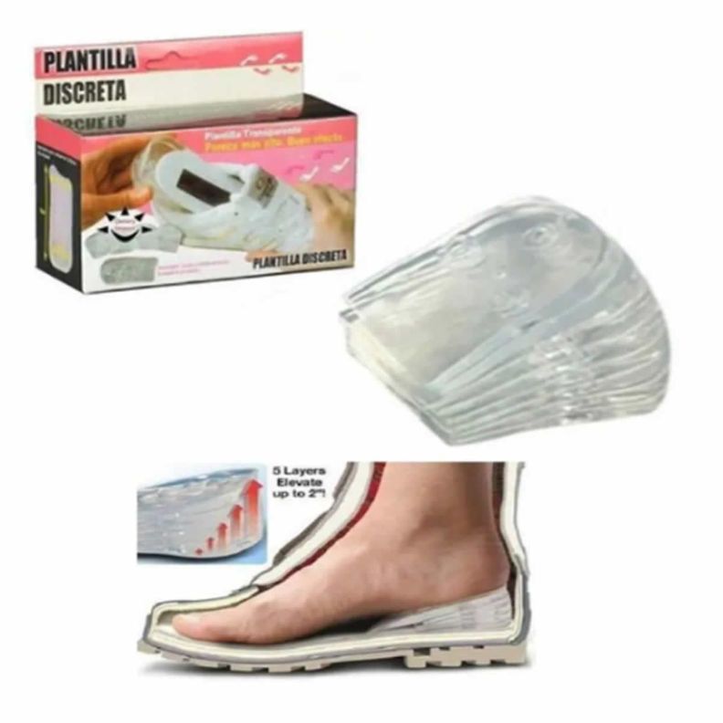 Par De Plantillas Silicona , Aumenta Estatura Hasta 5 Cm -2