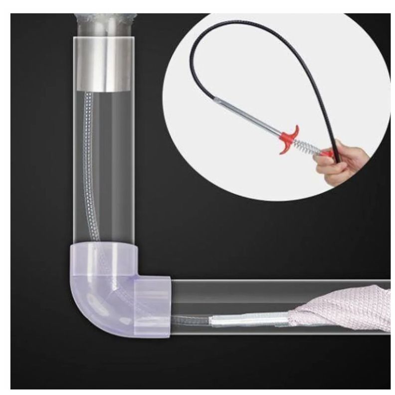 Destapa Cañerias , Llave Laucha Destapador Desagüe Con Agarre-5