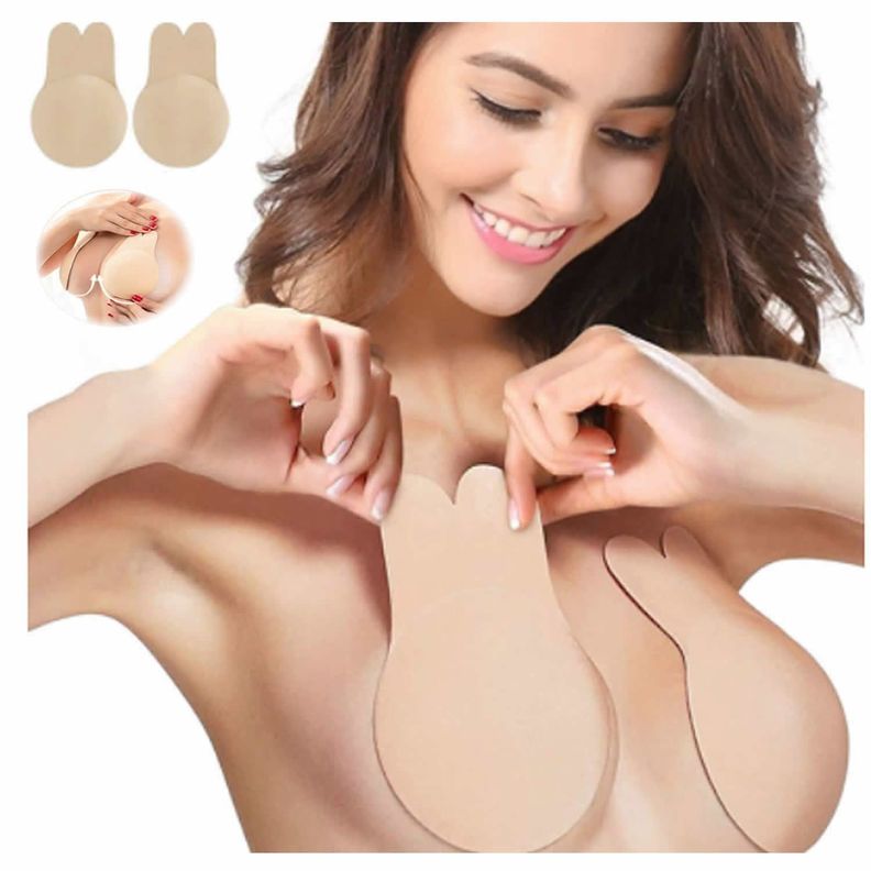 Sujetador Invisible Silicona , Autoadhesivo Gel , Push Up-1