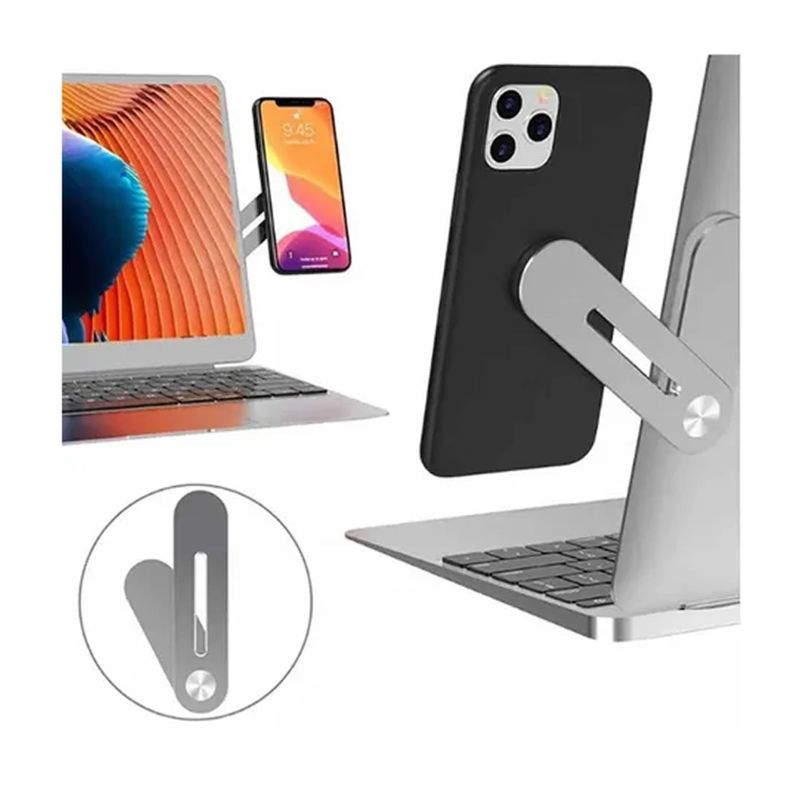 Soporte Magnético Celular Para Notebook Sujetador D Aluminio-2