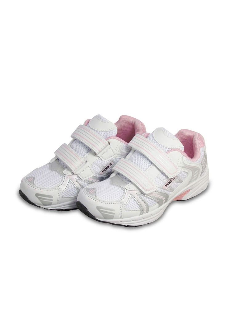 Zapatilla Niña Mike`s Blanca Rosada-2