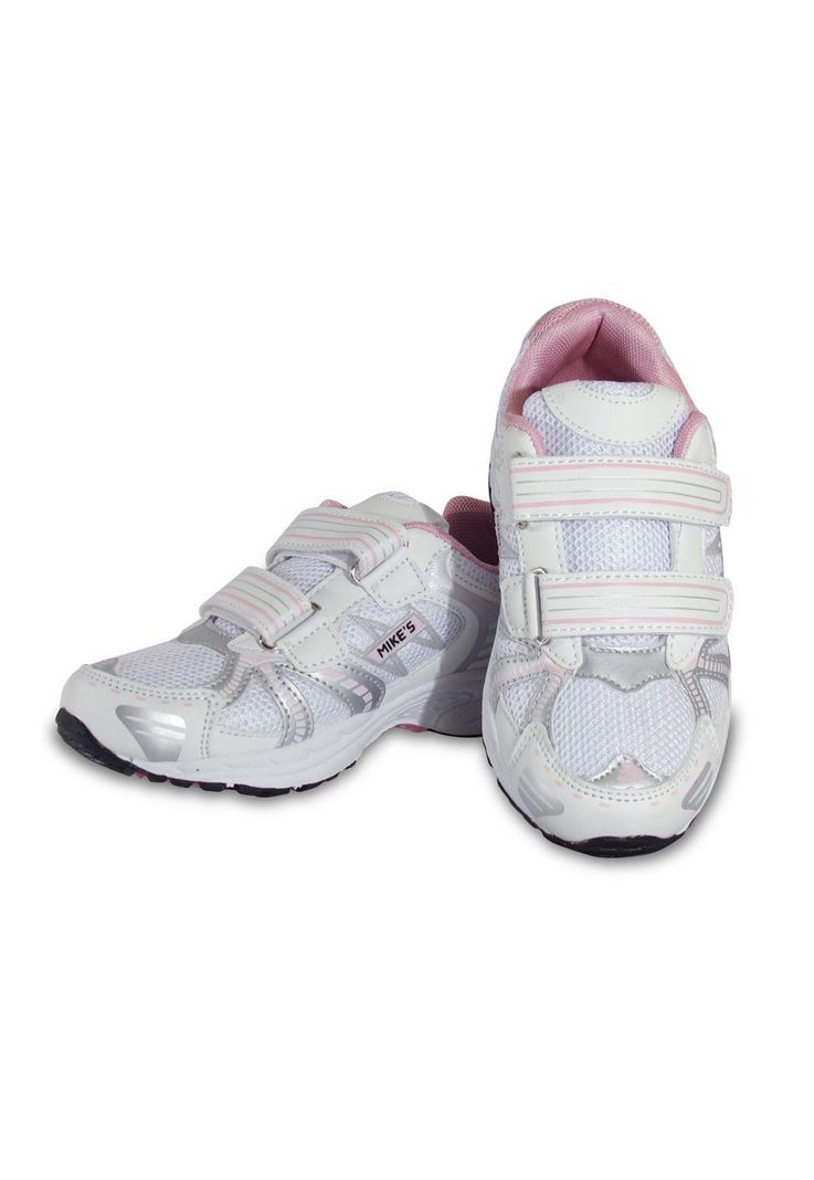 Zapatilla Niña Mike`s Blanca Rosada-4