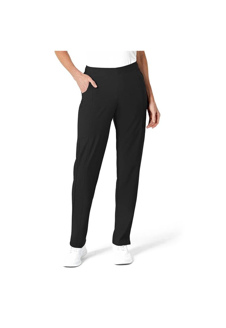 Pantalón Clínico Mujer Wonderwink 5155 Negro Largo-0