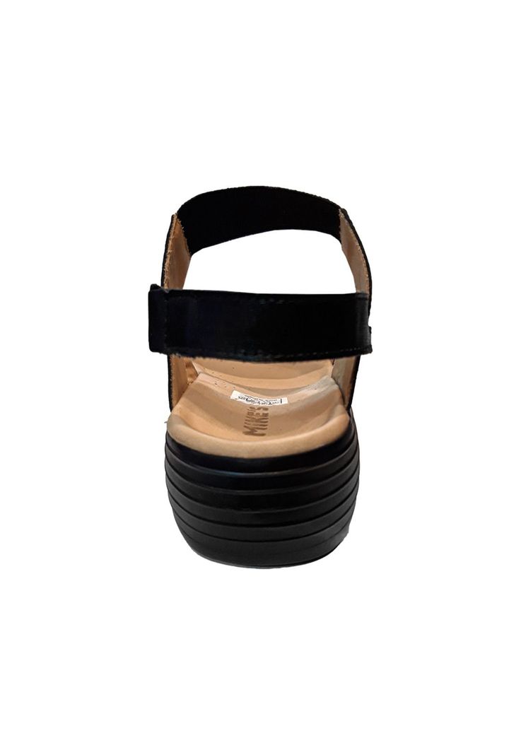 Sandalia Mujer Cuero Negro Mike`s-3