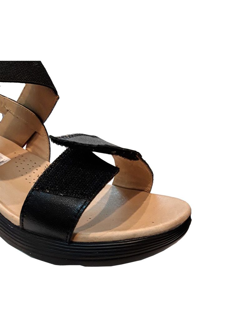 Sandalia Mujer Cuero Negro Mike`s-6