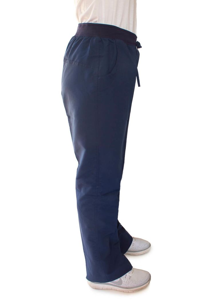 Pantalón Mujer Azul Mike's Antifluido Uniformes Clínicos-2