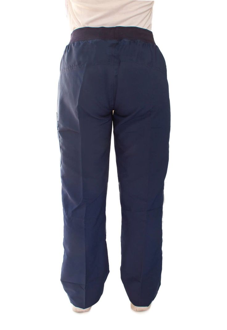 Pantalón Mujer Azul Mike's Antifluido Uniformes Clínicos-3