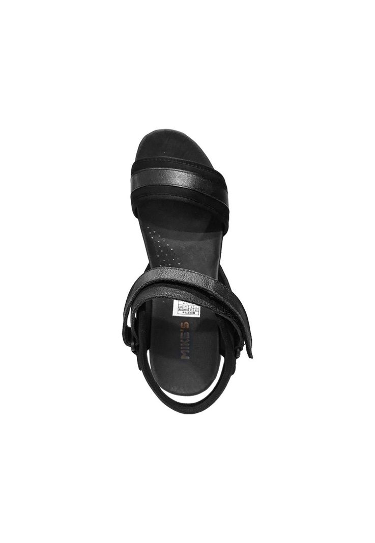 Sandalia Mujer Cuero Neoprene Negro Mike`s-4