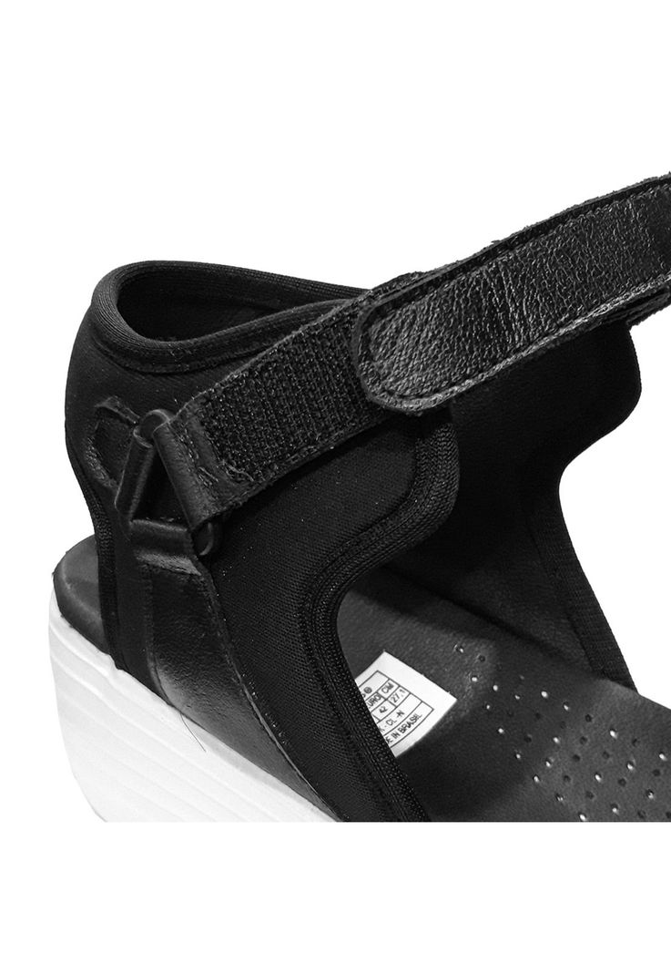 Sandalia Mujer Cuero Neoprene Negro Mike`s-8