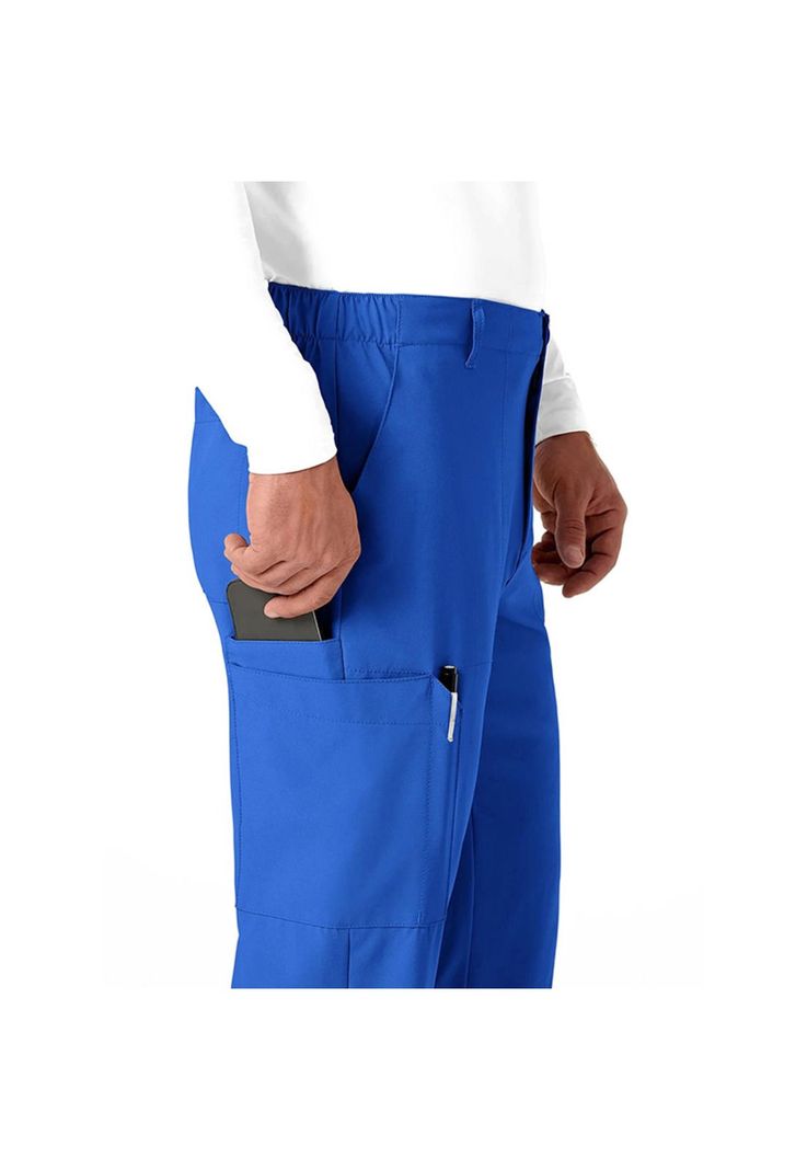 Pantalón Cargo Clínico Hombre Wonderwink 5355 Azulino-3