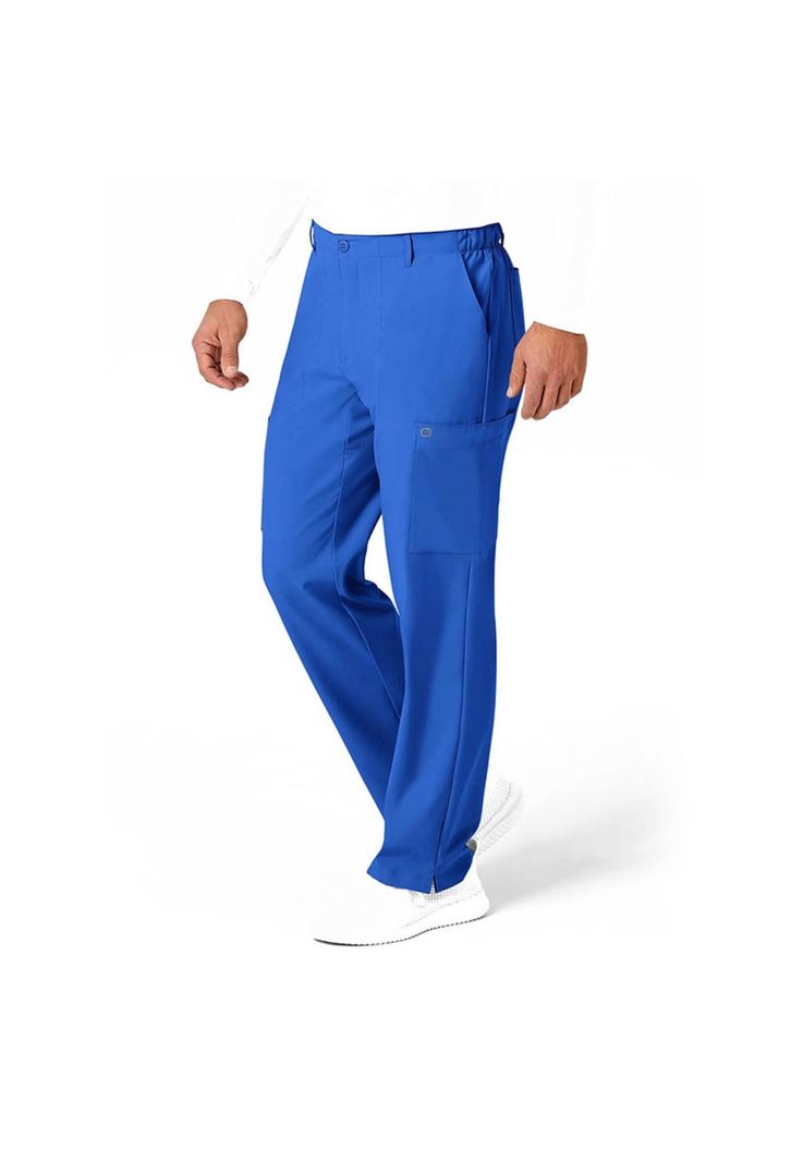Pantalón Cargo Clínico Hombre Wonderwink 5355 Azulino-4