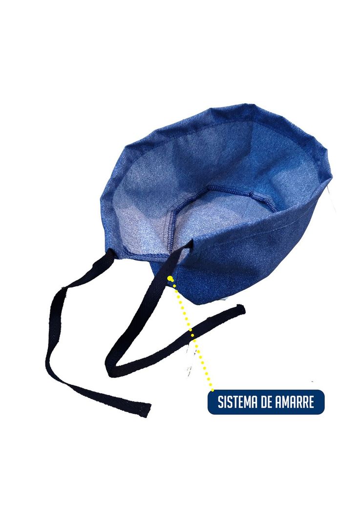 Cofia Gorro Clínico Amarre Antifluido Lavable Jeans Mike's-2