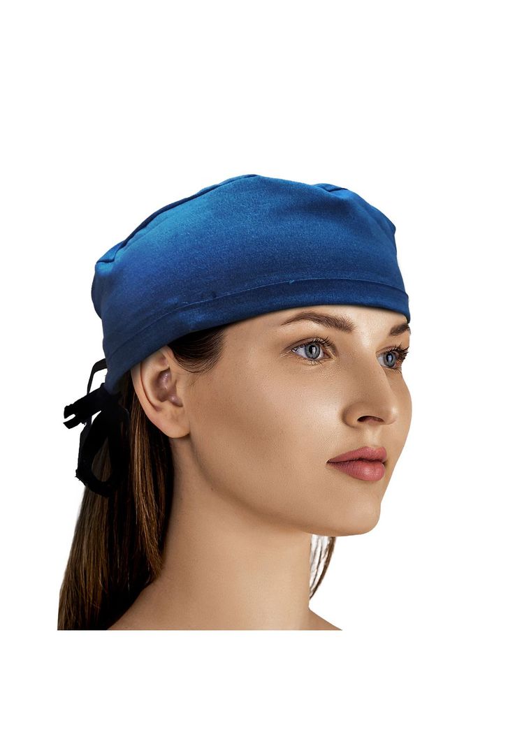 Cofia Gorro Clínico Amarre Antifluido Lavable Denim Mike`s-2