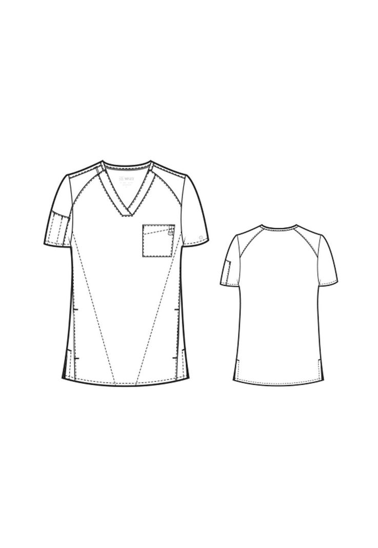 Polera Clínica Hombre Wonderwink 6355 Gris-5