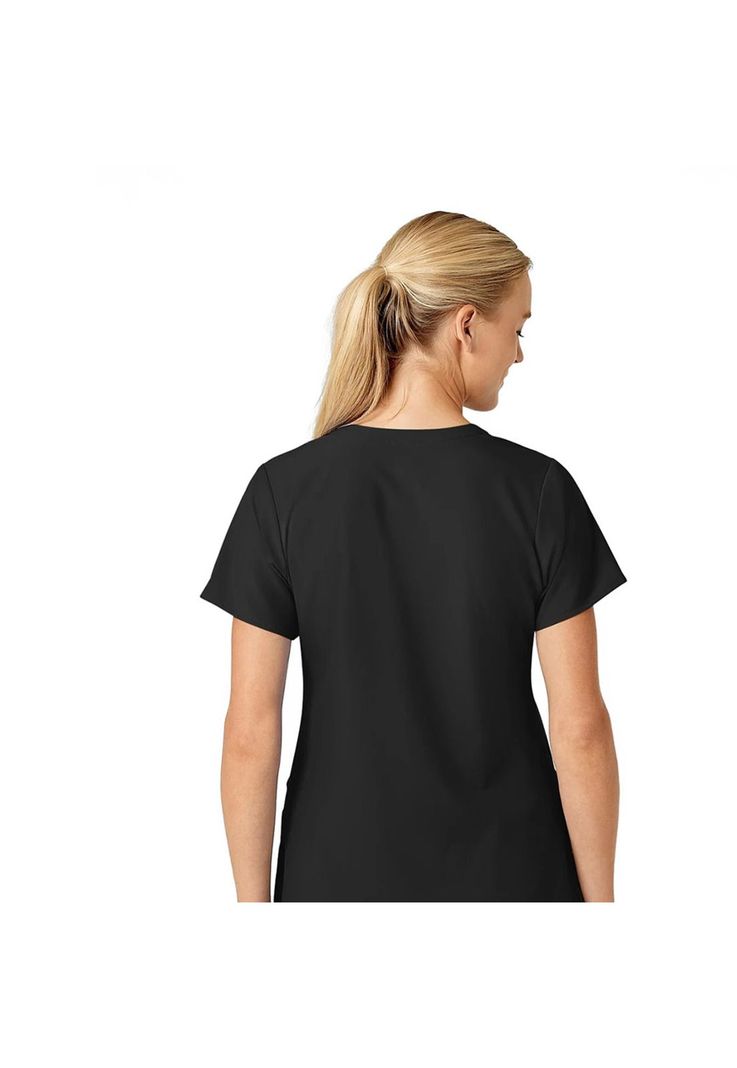 Polera Clínica Mujer Wonderwink 6155 Negro-2