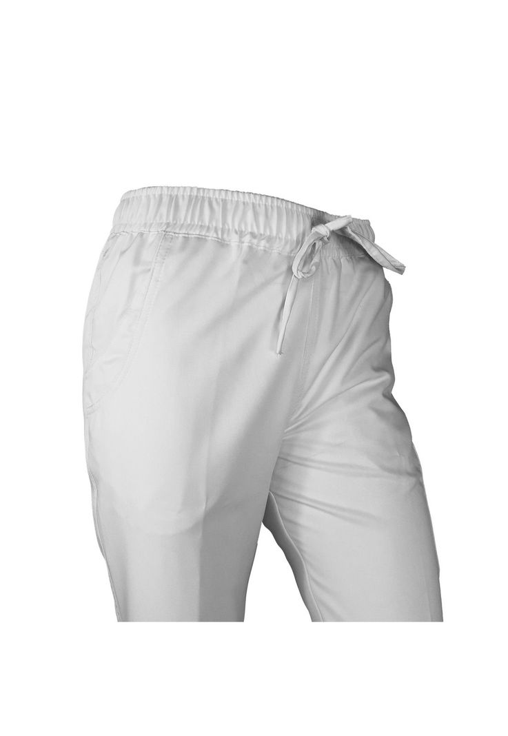 Pantalón Mujer Blanco Mike's Antifluido Uniformes Clínicos-0