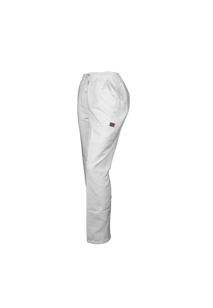 Pantalón Mujer Blanco Mike's Antifluido Uniformes Clínicos-3