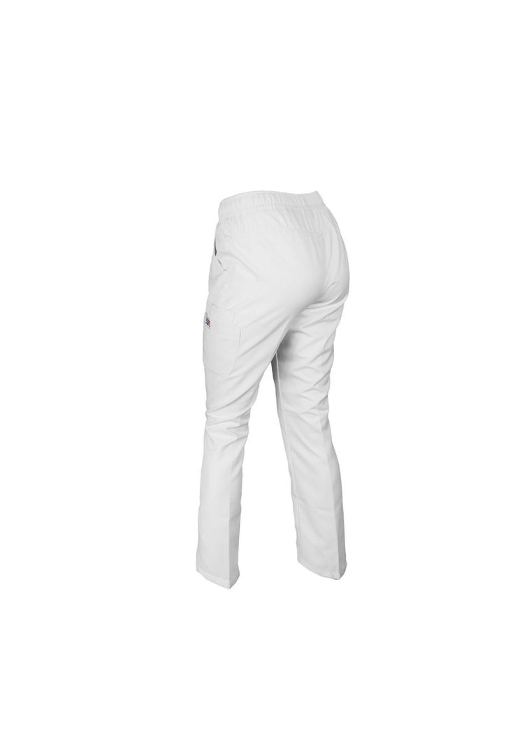 Pantalón Mujer Blanco Mike's Antifluido Uniformes Clínicos-5