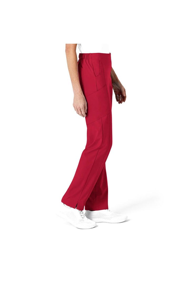 Pantalón Clínico Mujer Wonderwink 5155 Rojo-4
