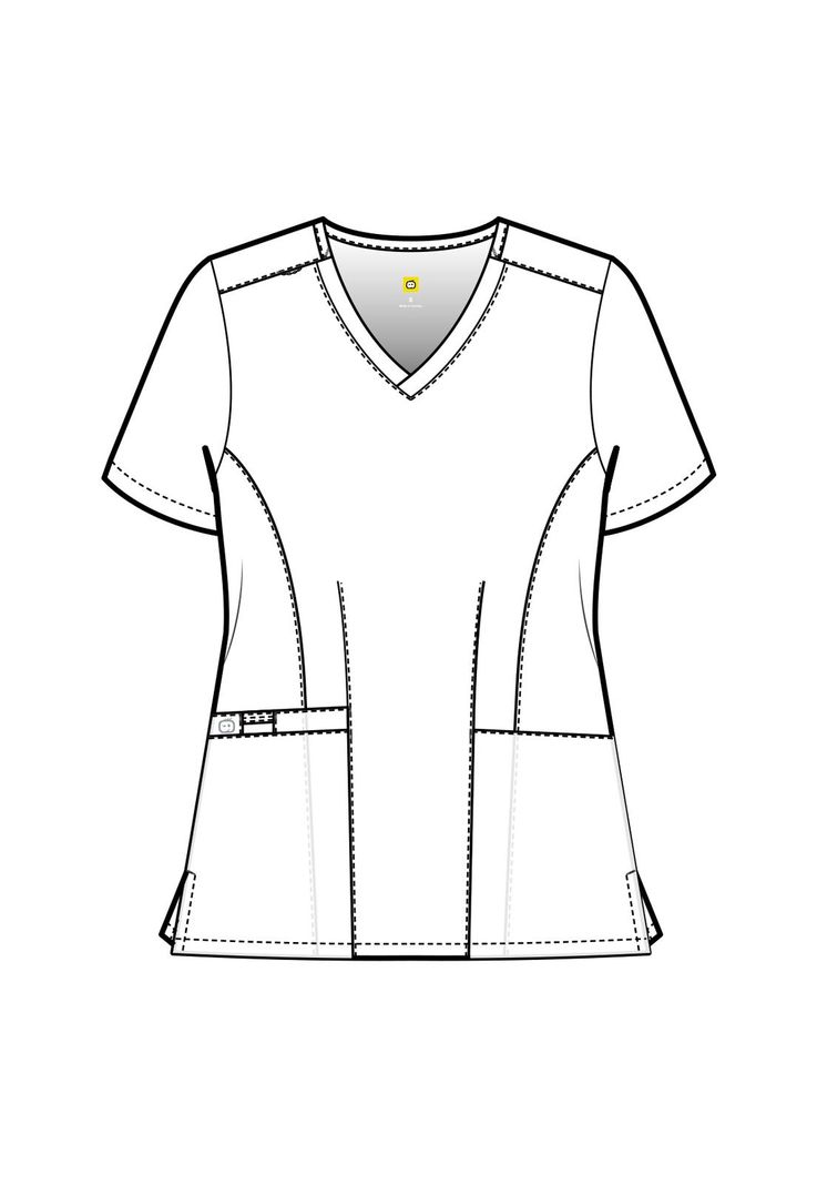 Polera Clínica Mujer Wink Work 105 Gris-4