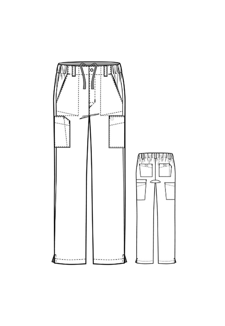Pantalón Cargo Clínico Hombre Wonderwink 5355 Gris-5