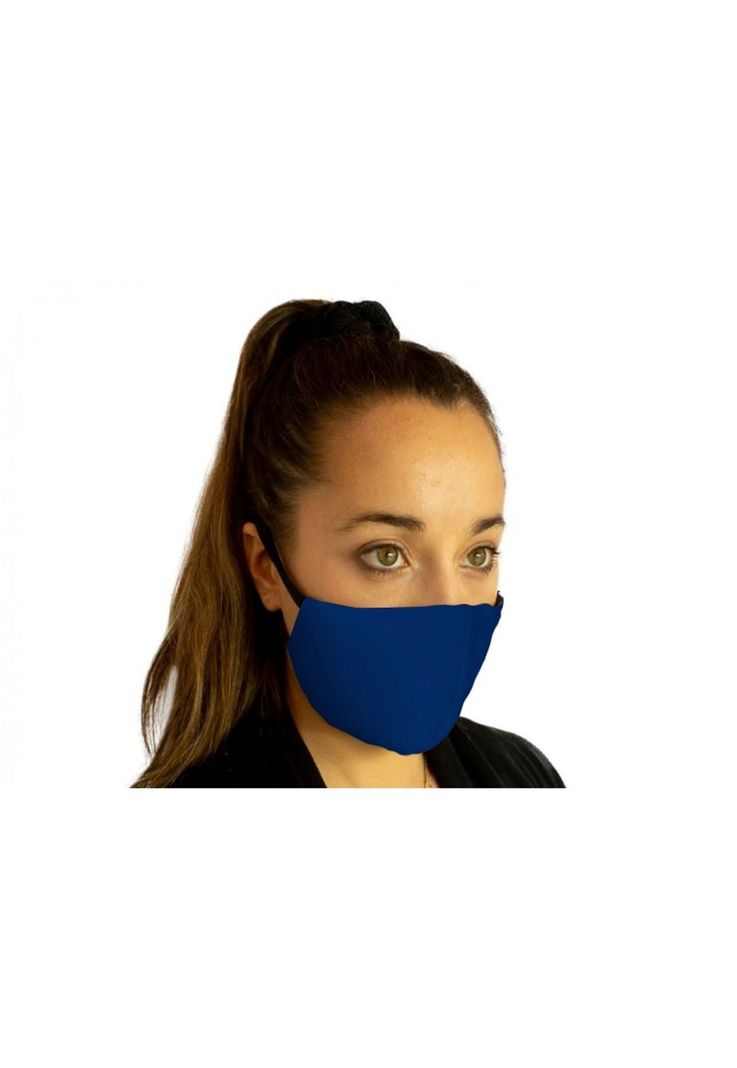 Mascarilla Antifluido Lavable Mike's Azul-1