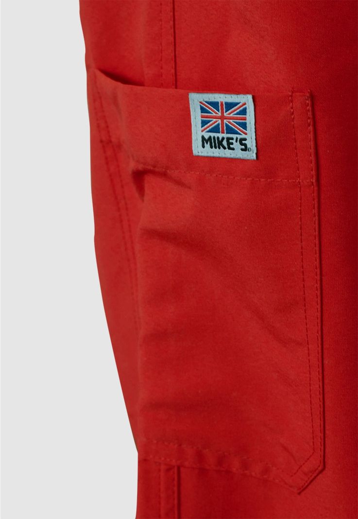 Pantalón Hombre Rojo Mike's Antifluido Uniformes Clínicos-4