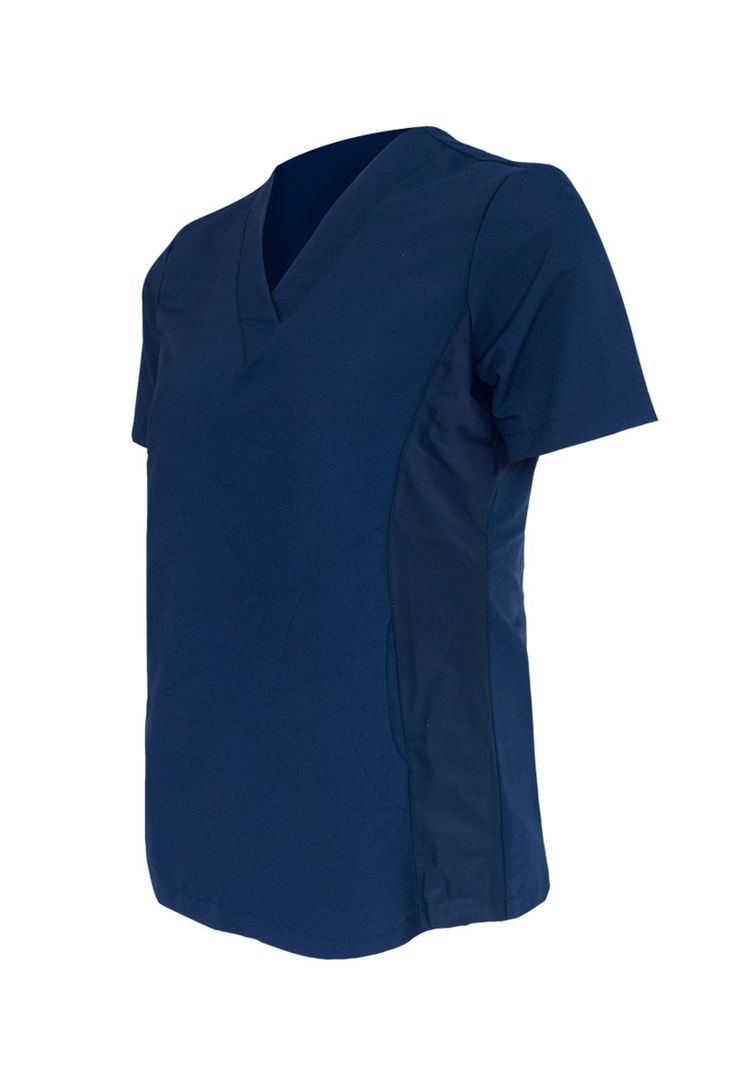 Polera Mujer Azul Mike's Antifluido Uniformes Clínicos-4
