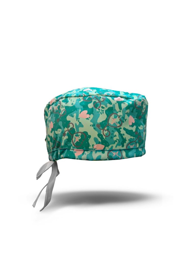 Cofia Gorro Clínico Amarre Antifluido Lavable Verde Mike`s-4
