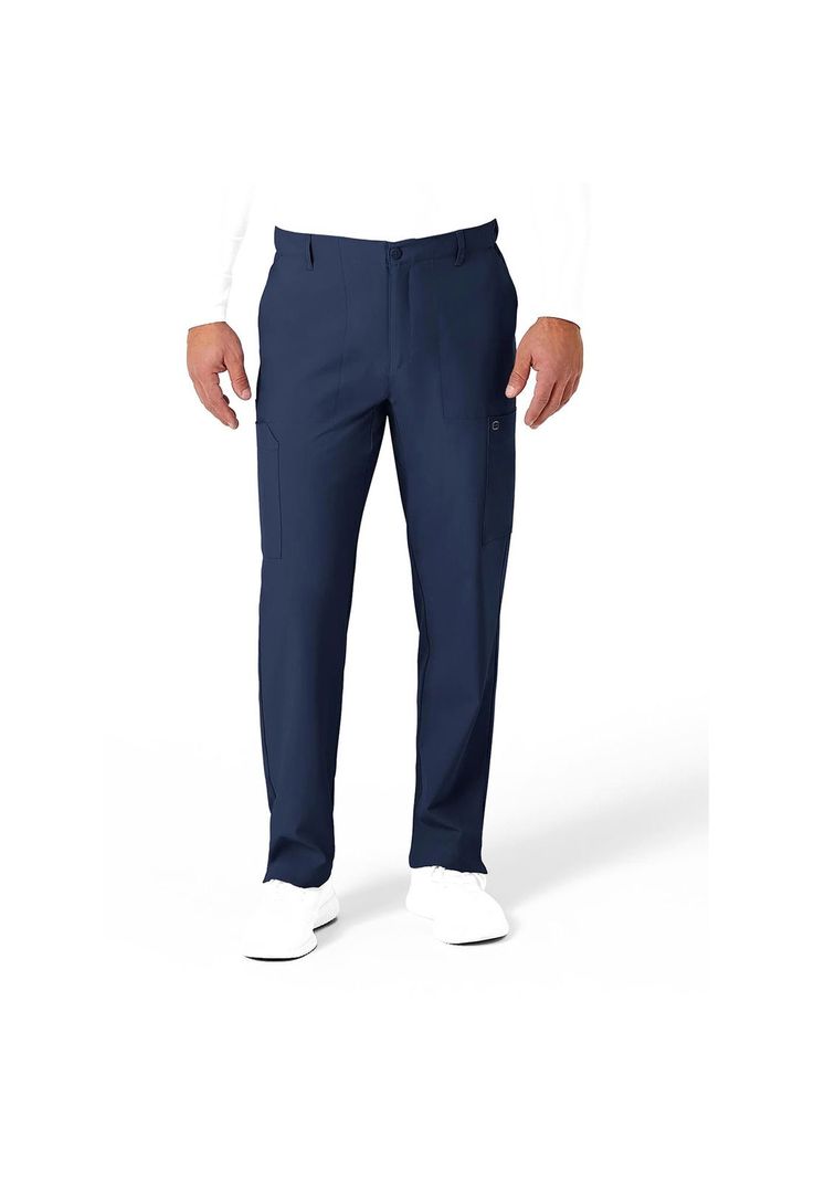 Pantalón Cargo Clínico Hombre Wonderwink 5355 Azul Marino-0