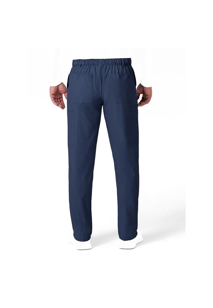 Pantalón Cargo Clínico Hombre Wonderwink 5355 Azul Marino-2