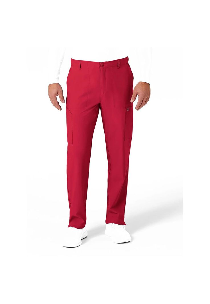 Pantalón Cargo Clínico Hombre Wonderwink 5355 Rojo-0