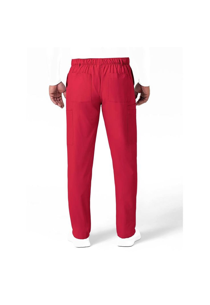 Pantalón Cargo Clínico Hombre Wonderwink 5355 Rojo-2