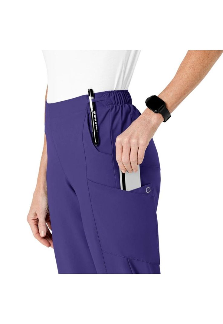 Pantalón Clínico Mujer Wonderwink 5155 Uva-3