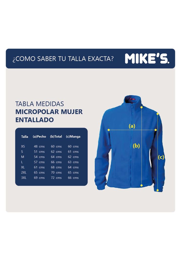 Micropolar Mujer Entallado Gris Claro Mike`s-3