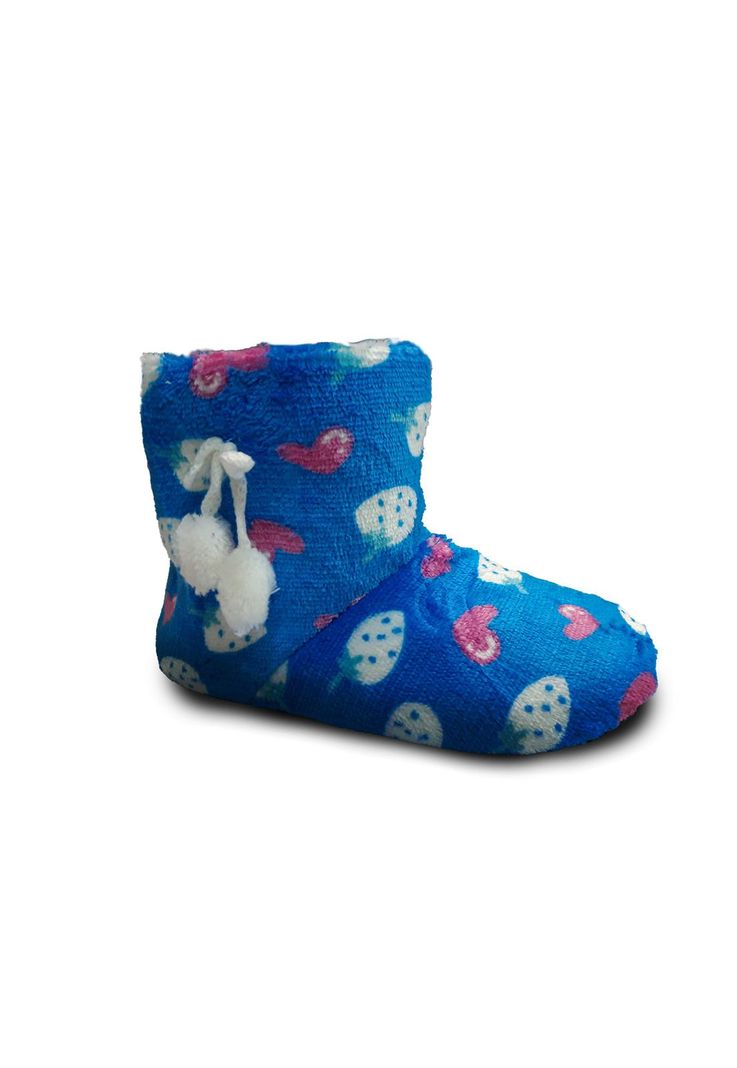 Pantufla Calcetín Niño Antideslizante Fruta Celeste Mike`s-0