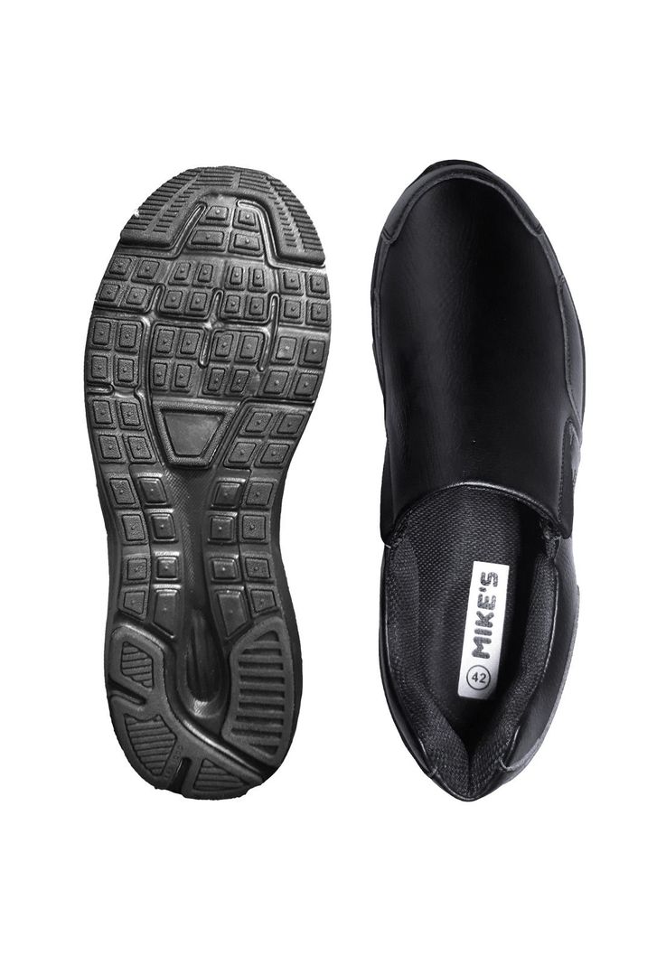 Zapato/Zapatilla Slip On Cuero Negro-4