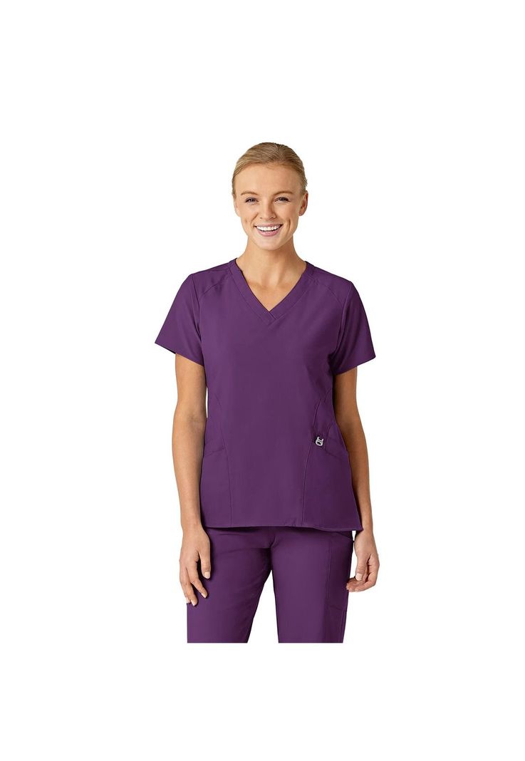 Polera Clínica Mujer Wonderwink 6155 Morado-0