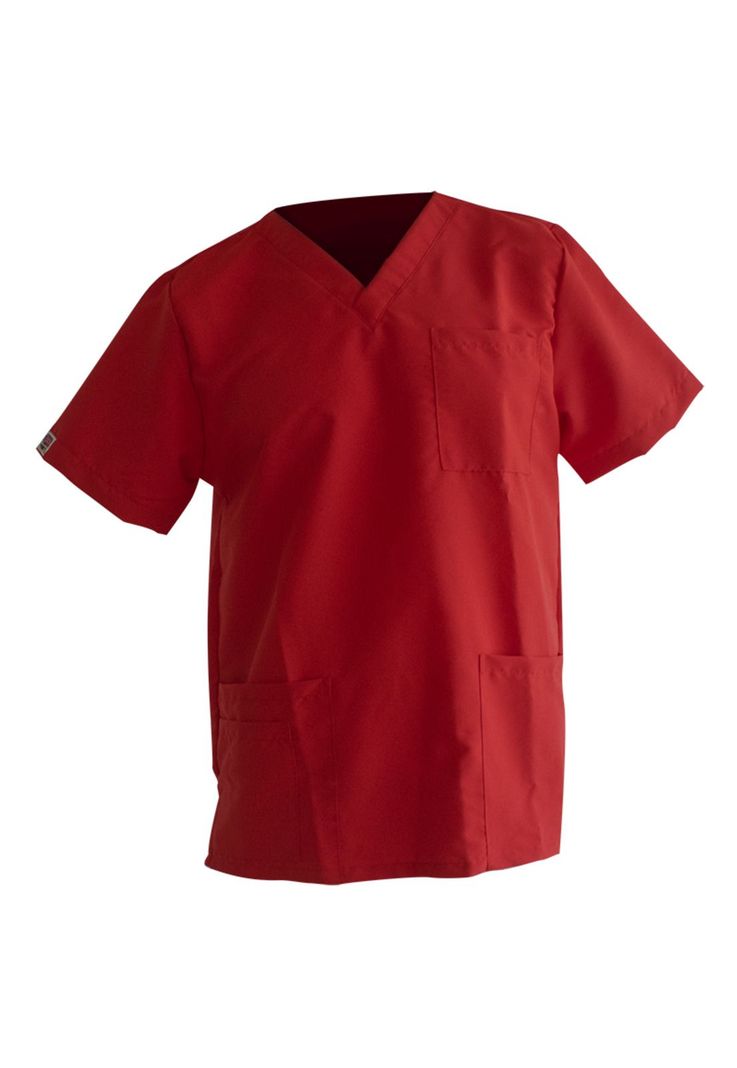 Polera Hombre Rojo Mike's Antifluido Uniformes Clínicos-0