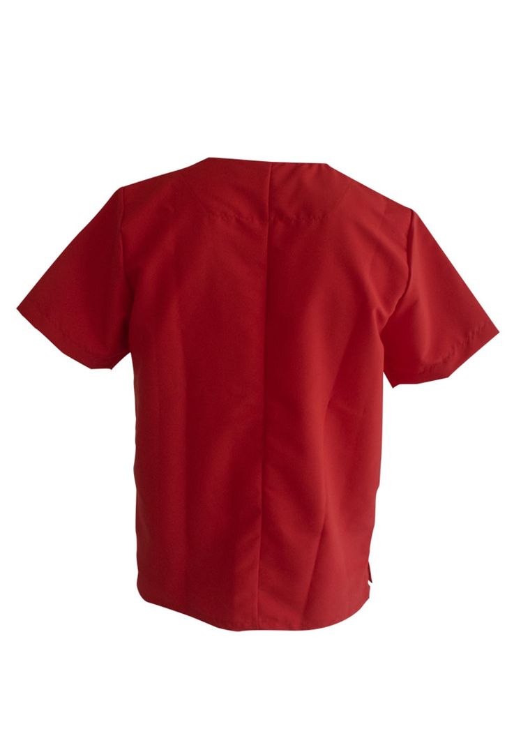 Polera Hombre Rojo Mike's Antifluido Uniformes Clínicos-2